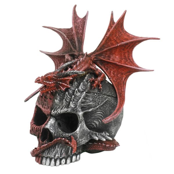 Spiral Direct Serpent Infection Skull Ornament Black/Red One Size