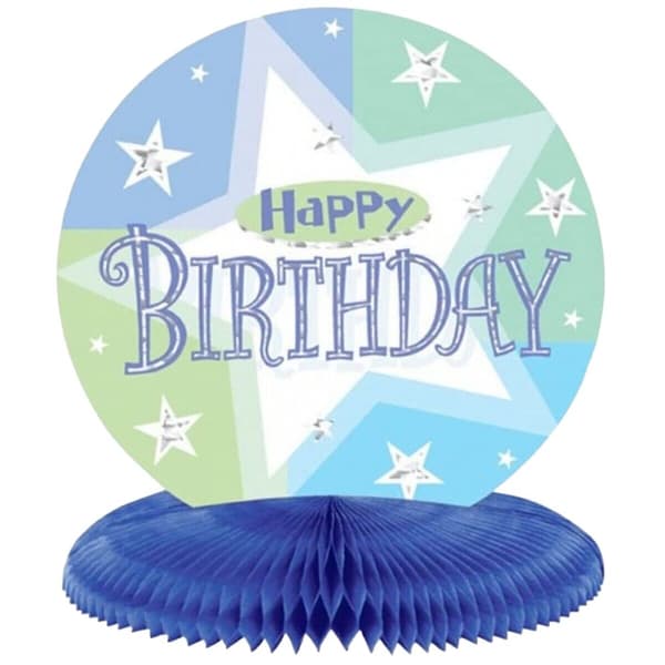 Amscan Honeycomb Shimmer Happy Birthday Party Centrepiece Multicoloured One Size