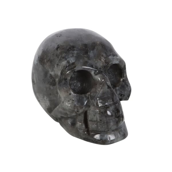 Something Different Dark Matter Labradorite Skull Crystal Black One Size