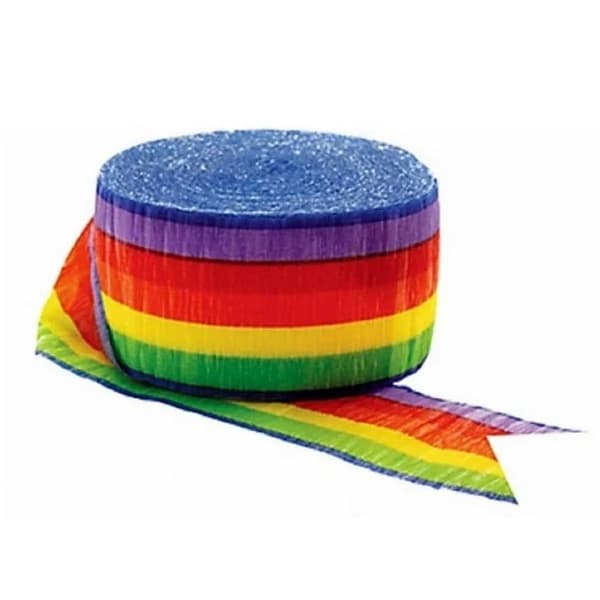 Amscan Crepe Rainbow Streamer Multicoloured One Size