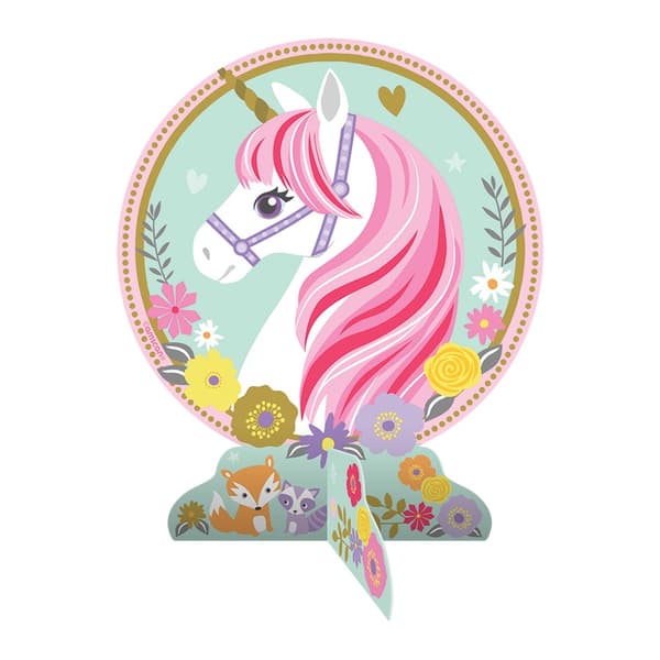 Amscan Magical Unicorn Party Centrepiece Multicoloured One Size