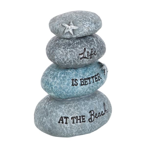 Something Different Life Is Better At The Beach Resin Stone Ornament