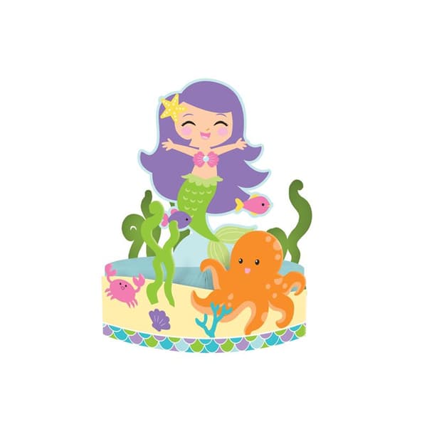 Creative Party Mermaid Friends Honeycomb Party Centrepiece Multicoloured One Size