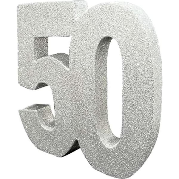 Creative Party Number 50 Glitter Number Party Centrepiece