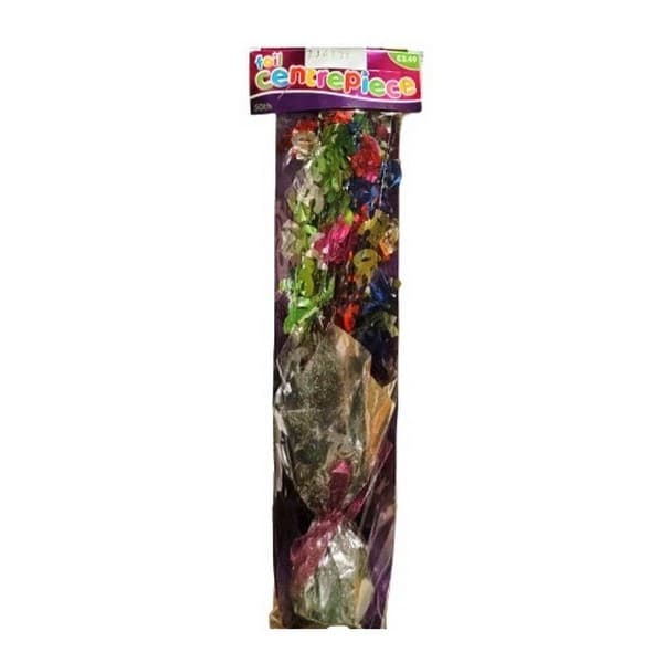 Foil 50th Party Centrepiece Multicoloured One Size