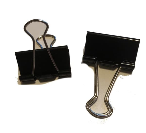 6 dekor klämmor pappersklämma clips 40 mm