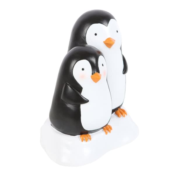 Something Different Snuggle Season Resin Penguin Ornament