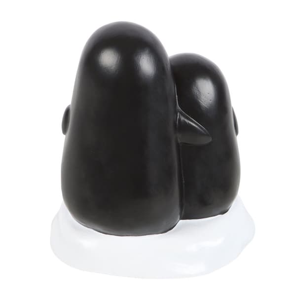 Something Different Snuggle Season Resin Penguin Ornament