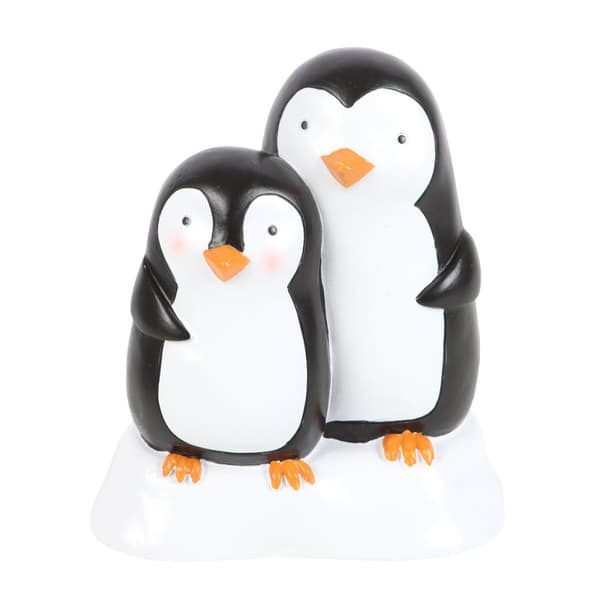 Something Different Snuggle Season Resin Penguin Ornament Black/White One Size