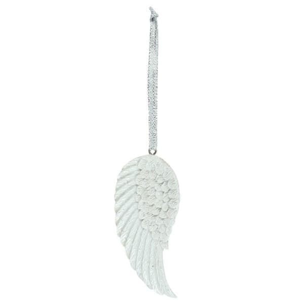 Something Different Glitter Angel Wing Hanging Decoration White One Size