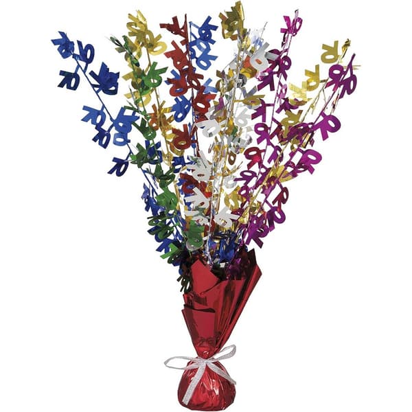 Creative Party Foil Spray 70th Party Centrepiece Multicoloured One Size
