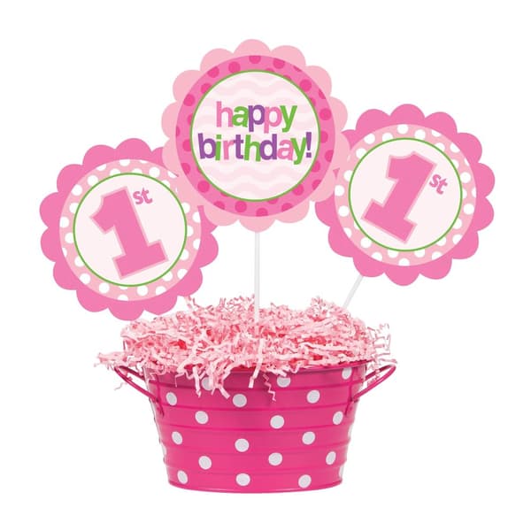 Creative Party Stick 1st Birthday Party Centrepiece