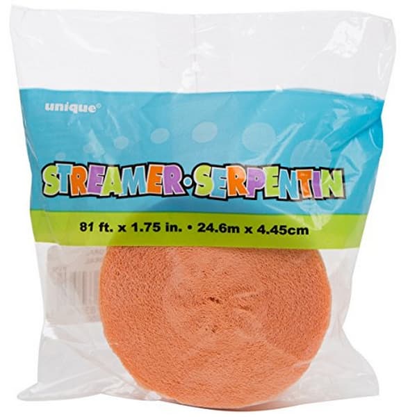 Unique Party Crepe Paper Plain Streamer