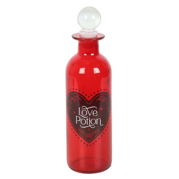 Something Different Love Glass Potion Bottle Red One Size