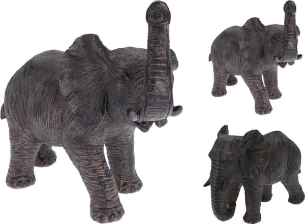 Elefant Brun 25 cm Snabel ner