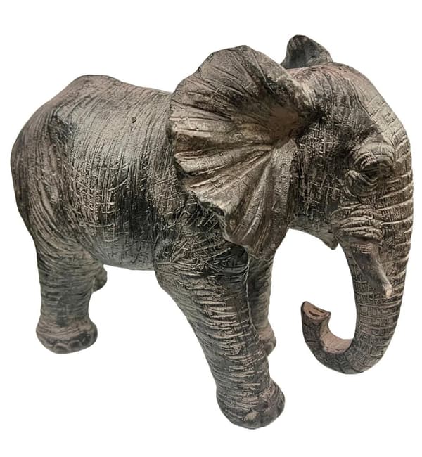 Elefant Brun 25 cm Snabel ner Snabel ner