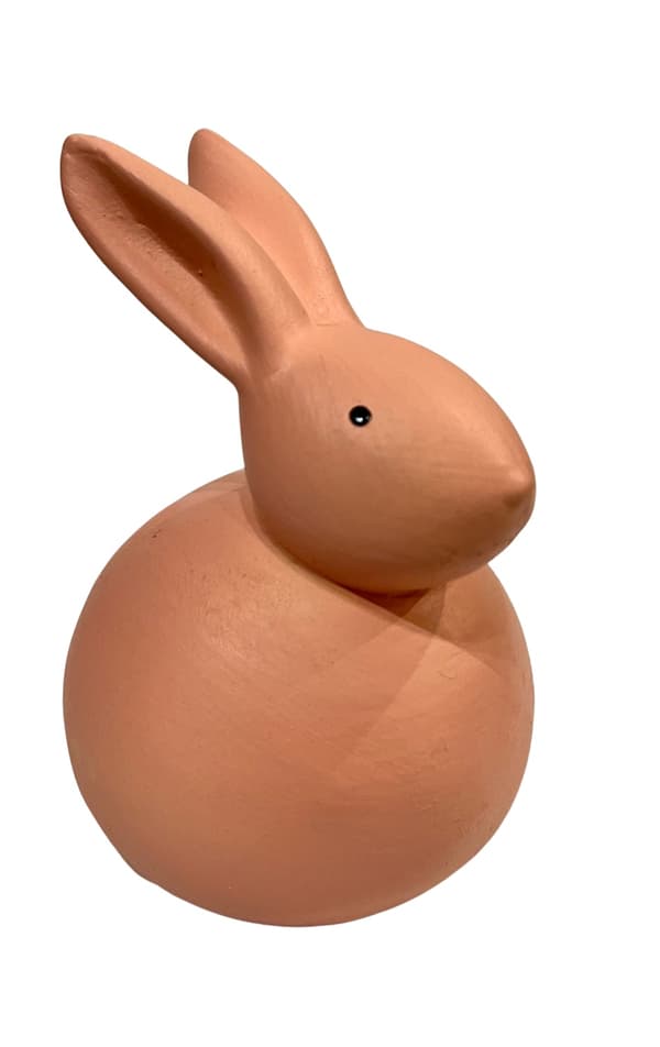 Kanin Porslin 11 cm Grön Vaaleanpunainen
