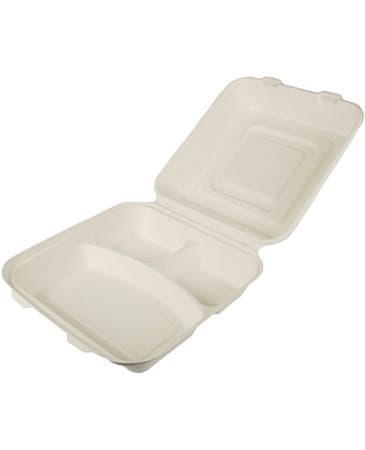 Varmmatboks Pure 3R 590Ml Bagasse (25 stk/pk, 5 pakker)