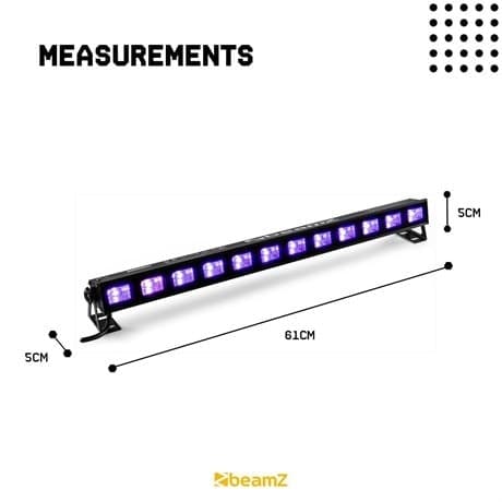 BeamZ BUV123 LED bar 12x3W UV