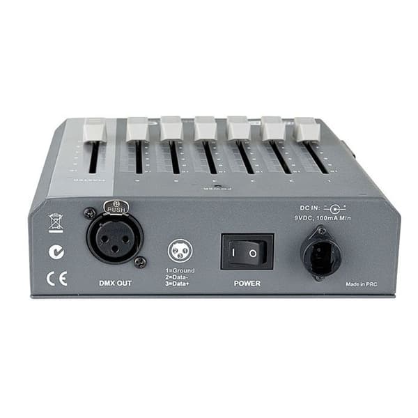 DMX-kontroller - SHOWTEC - SDS-6 - 6-kanals konsol som drivs av batteri
