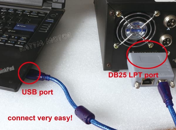 USB-sovittimen ohjain, 200 kHz:n tiedonsiirtonopeus, Mach3 CNC-ohjaus