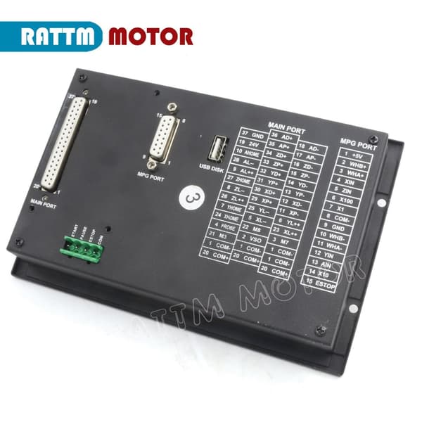 4-akse CNC-controller, 500KHz output, ARM+FPGA-design,4 akser