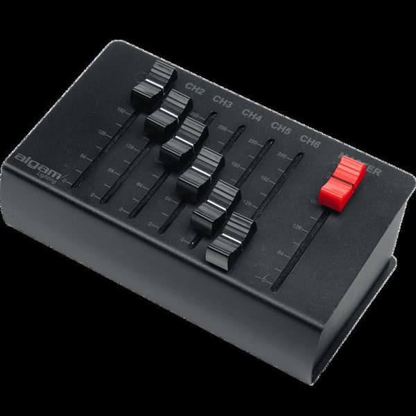 6-kanals DMX-kontroller på batteri - Algambelysning LAL DMX6-PLUS