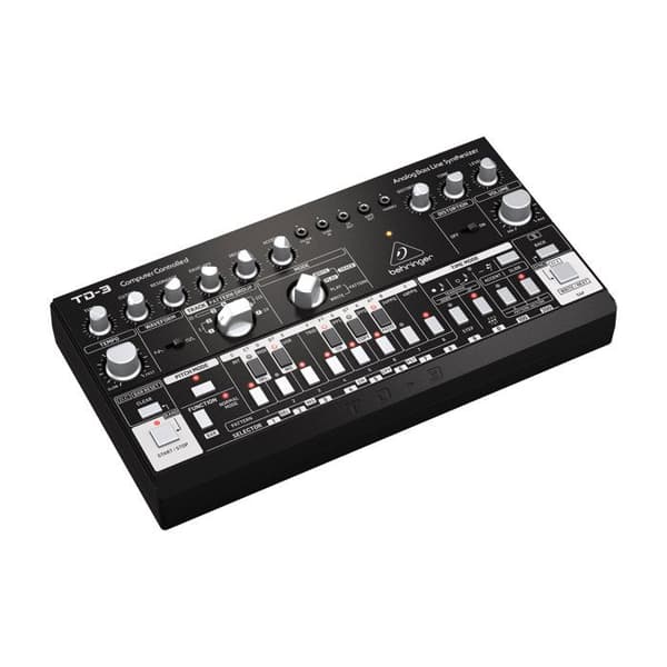 BasSynthesizer - BEHRINGER - TD-3-BK - Vintage Analog - VCO, VCF, 16 Stegs Sequencer