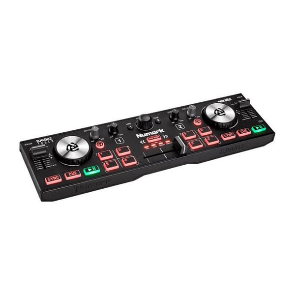 Numark DJ2GO2TOUCH 2 - Ultrakompakt 2-vägskontroll + USB-ljudkort