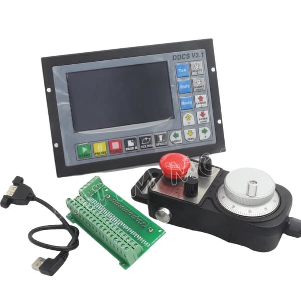 4-aksers CNC-controller, 500 kHz udgangsfrekvens, 5 tommer TFT-skærm, selvstændig drift