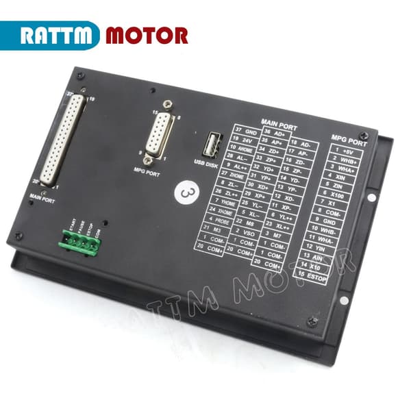 4-akse CNC-controller, 500KHz output, ARM+FPGA-design,4 akser