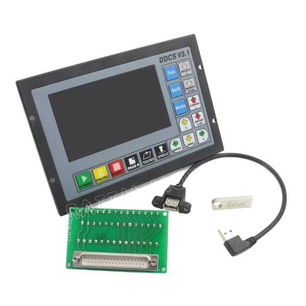 4-akse CNC-controller, 500KHz output, ARM+FPGA-design,4 akser
