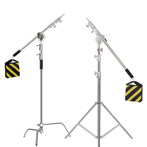 Fotografiskt Ljusstativ, Justerbar Höjd 260 cm, Inkluderar Present Sandsäck,SH-MST-30B-3