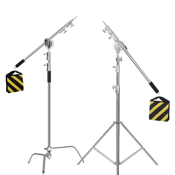 Valokuvavaloteline, säädettävä korkeus 260 cm, sisältää lahjaksi painopussin,SH-MST-30B-3