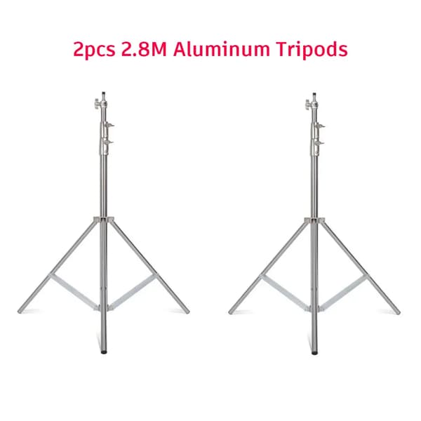 Fotografi Stativ, Justerbar Højde 290 cm, Letvægts Aluminiumlegering,2 stk. stativer