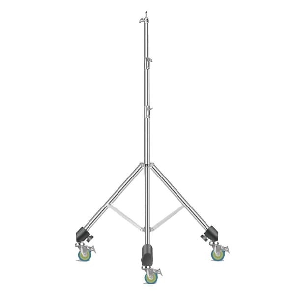 Ammattimainen valokuvausvaloteline, maksimi korkeus 290 cm, raskaan käytön kapasiteetti 10 kg,2.8M Pyörillä