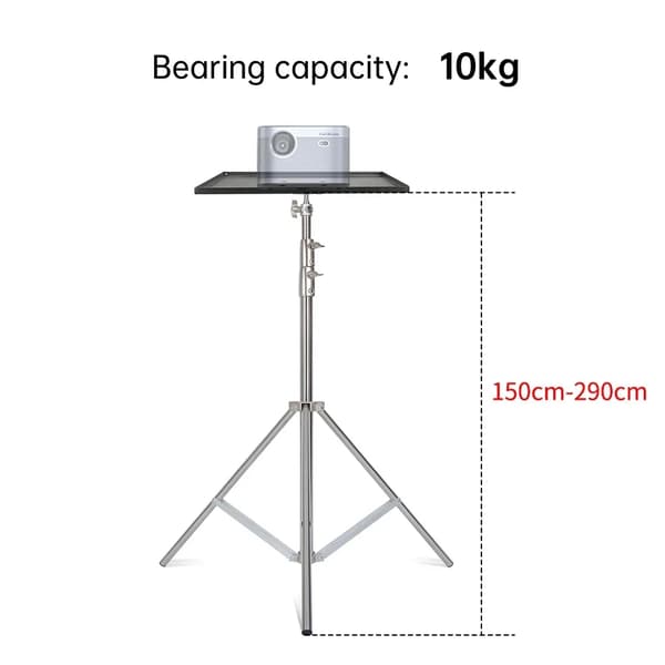 Professionelt Fotografi Lysstativ, Maksimal Højde 290 cm, Tungt Arbejde Kapacitet 10 kg,Beslag 290CM