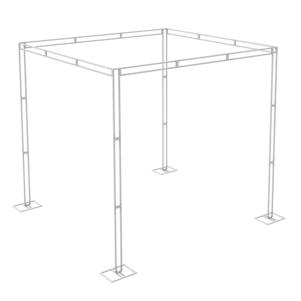 Backdrop Stativ, Justerbar Højde, Robust Jernkonstruktion,L, HVID
