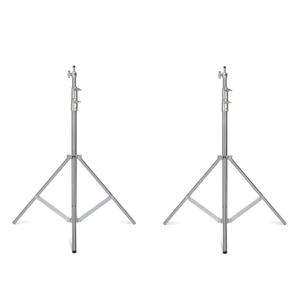 Fotostativ Ljusstativ, 290 cm Höjd, Rostfritt Stål Konstruktion,2st Stativ