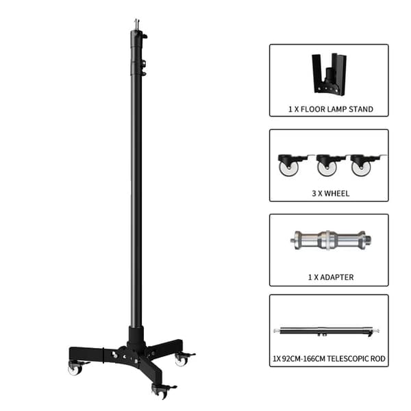 Fotografi Lysstativ, Gulvmonteret Design, Foldbart Metal Tripod, 183cm model