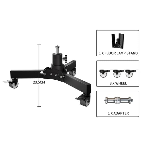 Fotografi Lysstativ, Gulvmonteret Design, Foldbart Metal Tripod, Base