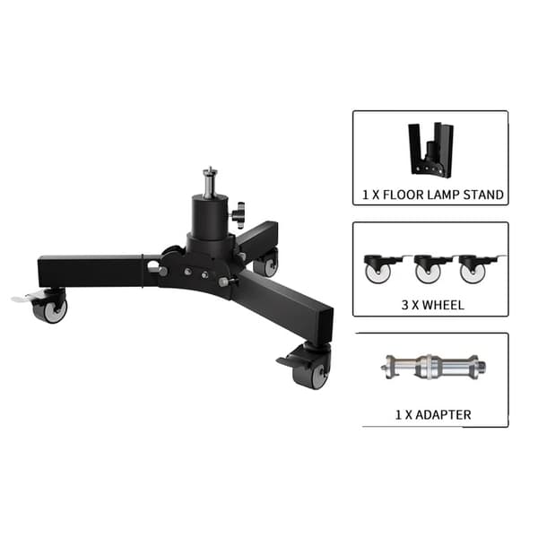 Fotografi Lysstativ, Gulvmonteret Design, Foldbart Metal Tripod, Base