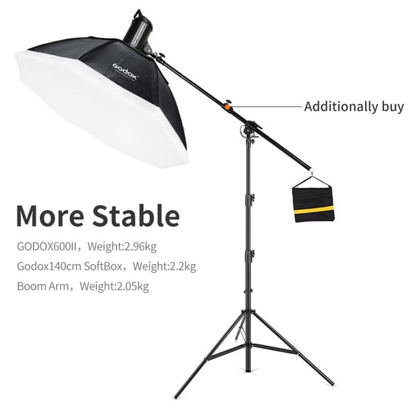 Video Studio Lysstativ, Teleskopisk Støtte, Mere Stabil, AL-280
