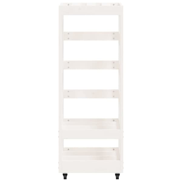 vidaXL Vedstativ med hjul 40x49x110 cm heltre furu