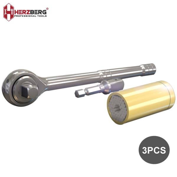 Herzberg HG-5031: 3st universal hylsnyckel