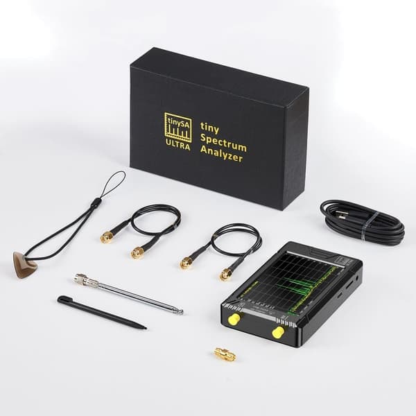 Håndholdt 4" skærm Tiny Spectrum Analyzer TinySA ULTRA 100kHz til 5,3GHz med 32GB kort version V0.4.5.1