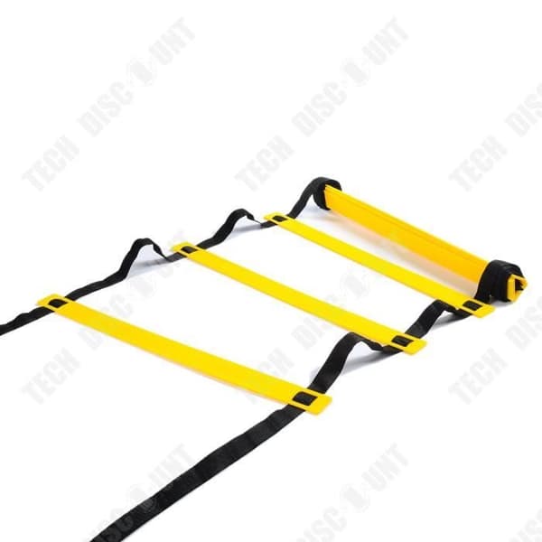 TD® 8-stegs 4M Agility Ladder Koordinationsstege för snabbfotboll Sport Fotboll Fitness Fotträning, gul+svart