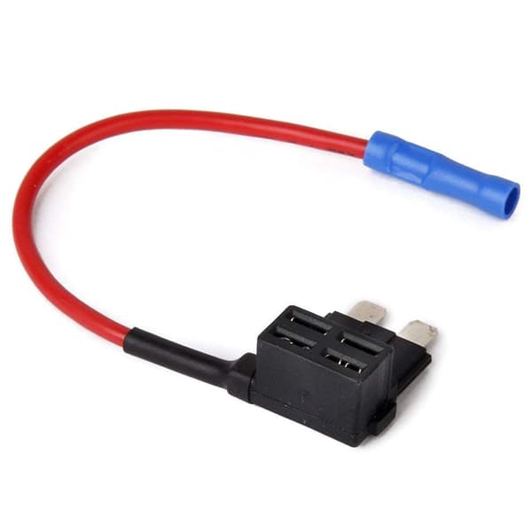 4 delar Säkringskrets Piggy Back Mini ATO ATC-blad med 12V 24V säkringsbox komplett med 10A Minibladssäkringar