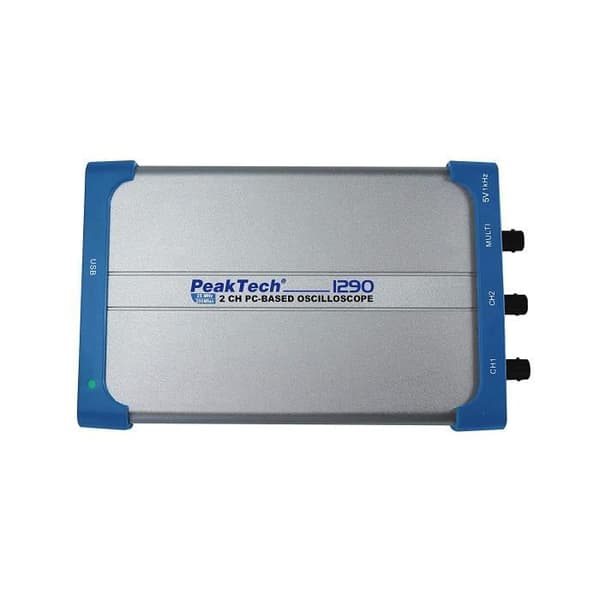 PeakTech 25 MHz 2-kanals oscilloskop med USB - P 1290