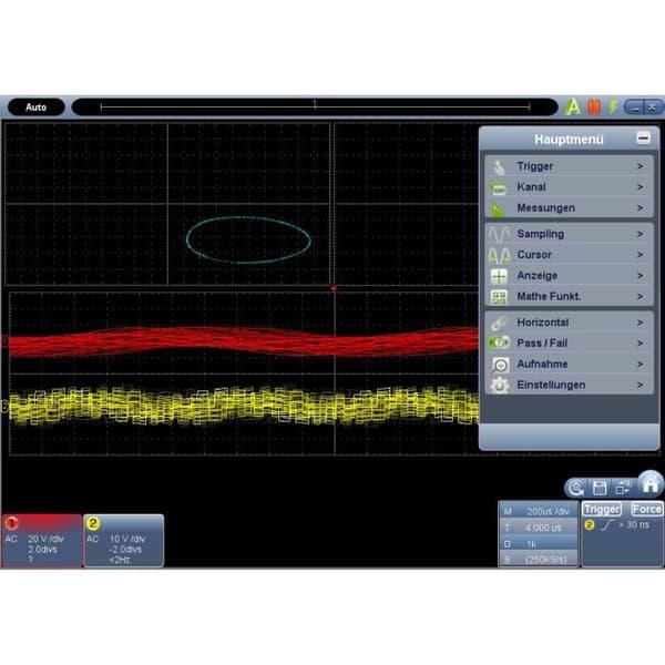 PeakTech 25 MHz 2-kanals oscilloskop med USB - P 1290